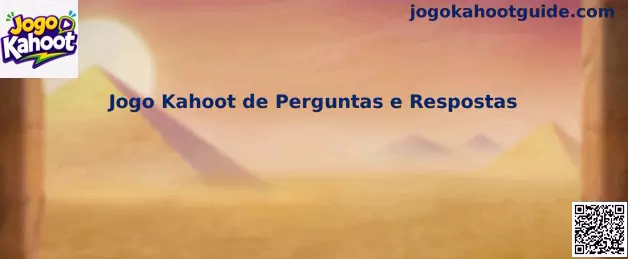 Interface interativa do Jogo Kahoot de Perguntas e Respostas