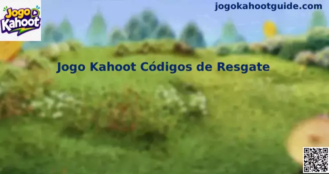 Interface de códigos de resgate do Jogo Kahoot