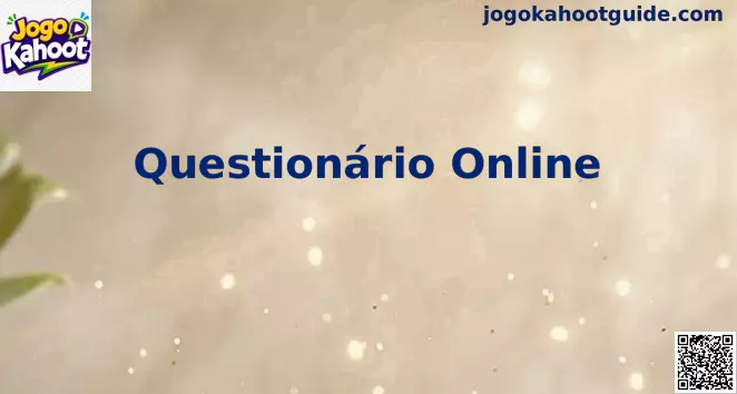 Interface de um Questionário Online interativo sendo utilizado em ambiente educacional