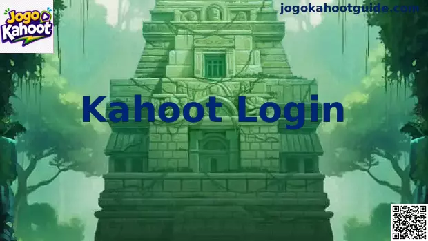 Interface de login do Kahoot demonstrando segurança e facilidade de acesso