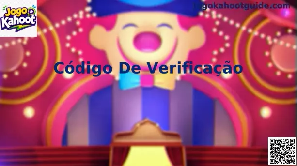 Interface ilustrativa do Código de Verificação para segurança da conta no Jogo Kahoot
