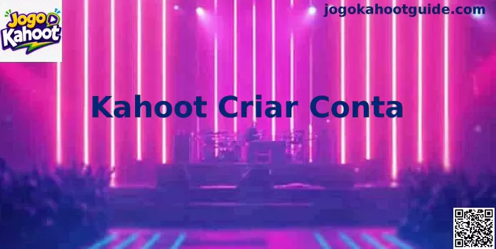 Tutorial Kahoot Criar Conta