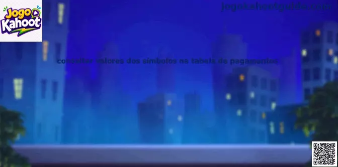 Tabela de pagamentos símbolos