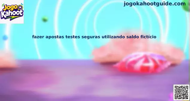 apostas testes seguras utilizando saldo fictício