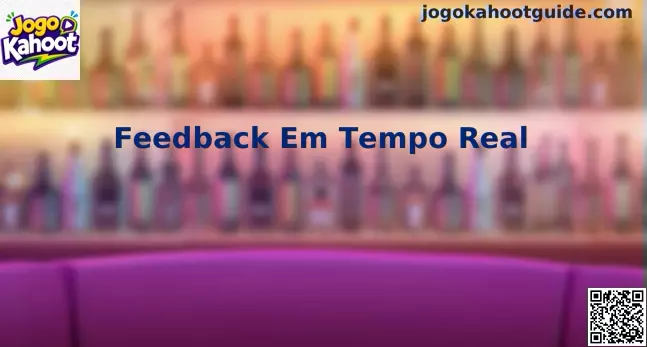 Interface de feedback em tempo real no jogo Kahoot exibindo gráficos e métricas de participação
