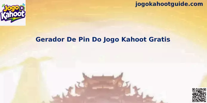Interface de acesso ao jogo Kahoot com ilustração de segurança digital e pins de acesso oficiais