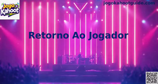 Retorno Ao Jogador no Jogo Kahoot